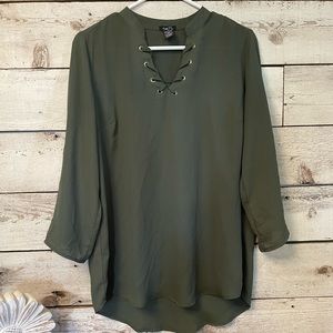 Rue 21 Green Tunic Top